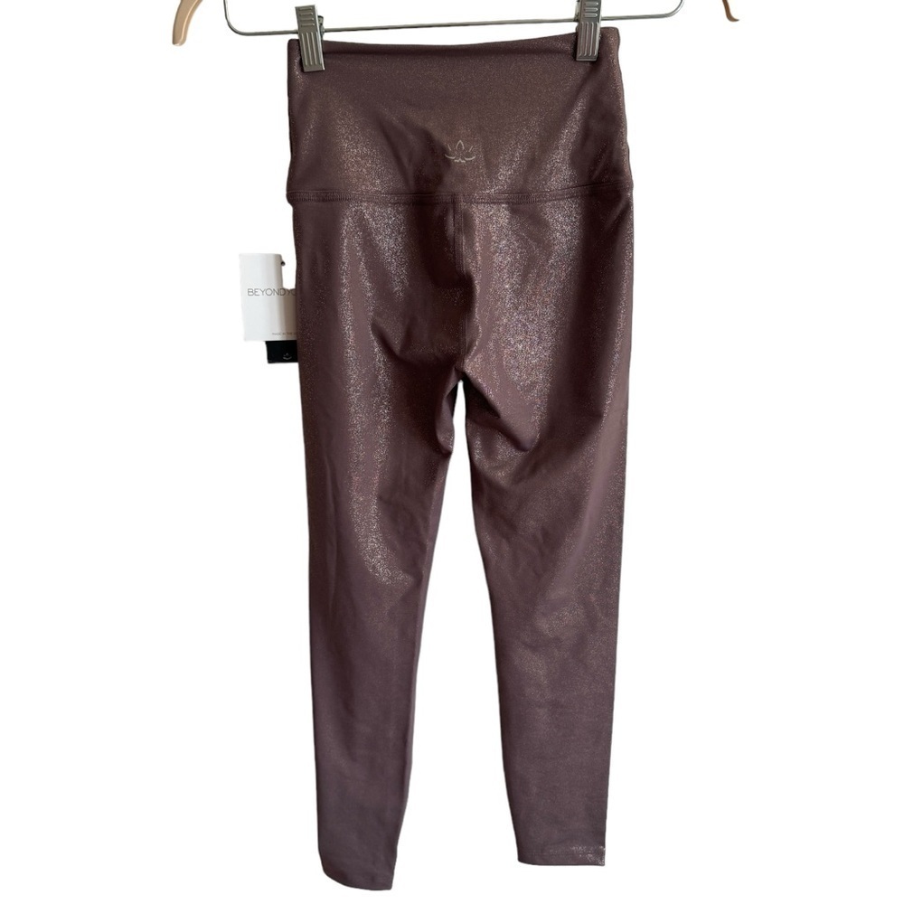 Beyond Yoga Mauve Metallic Leggings - Picture 10 of 12